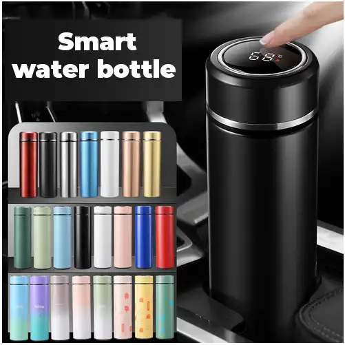 several smart water bottles
