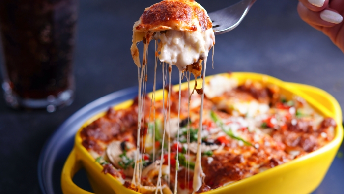 Pre-made lasagna